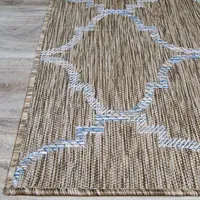 Couristan Charm Thornbury Flatweave Indoor Outdoor Rectangular Accent Rug