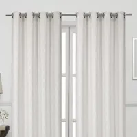 Regal Home Mackenna Jacquard Light-Filtering Grommet Top Set of 2 Curtain Panel