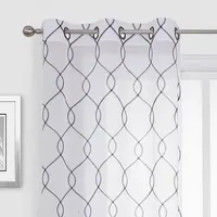 Regal Home Annabelle Sheer Grommet Top Set of 2 Curtain Panel