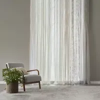 Regal Home Solid Voile Sheer Rod Pocket Single Curtain Panel