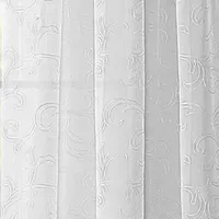 Regal Home Embroidered Voile Rod Pocket Sheer Single Curtain Panels