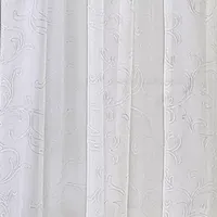 Regal Home Embroidered Voile Rod Pocket Sheer Single Curtain Panels