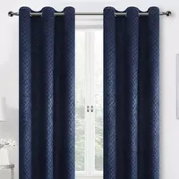 Regal Home Wallace Energy Saving Blackout Grommet Top Set of 2 Curtain Panel