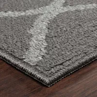 Maples Lattice Skid Resistant Indoor Rectangular Area Rug