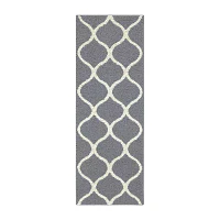 Maples Lattice Washable Skid Resistant Indoor Rectangular Runner