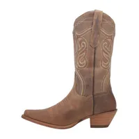 Dan Post Womens Karmel Stacked Heel Cowboy Boots