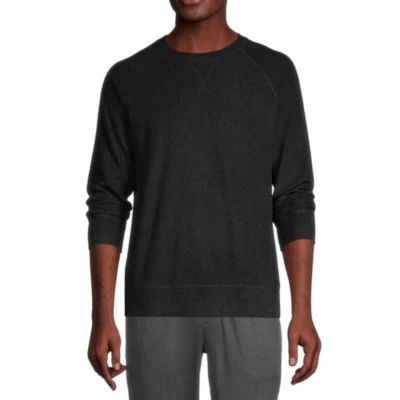 Ande Waffle Mens Long Sleeve Crew Neck Pajama Top