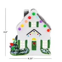 Lighted Ceramic Christmas Village House Tabletop Decor