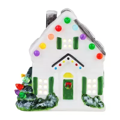 Lighted Ceramic Christmas Village House Tabletop Decor