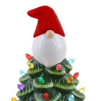 Nostalgic Ceramic Gnome Christmas Tabletop Tree