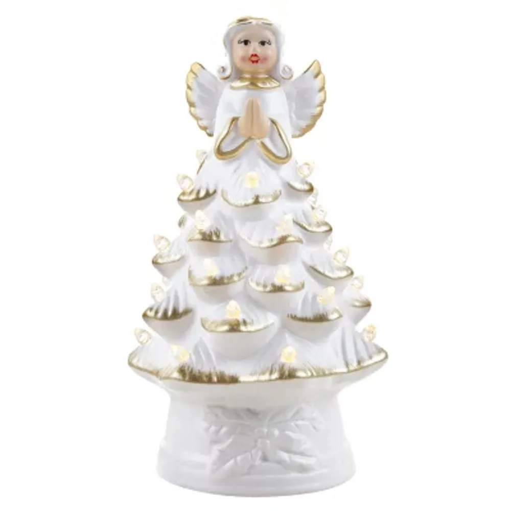 Asstd National Brand Nostalgic Ceramic Angel Christmas Tabletop Tree