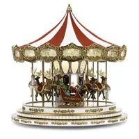 Animated Regal Carousel Christmas Tabletop Decor