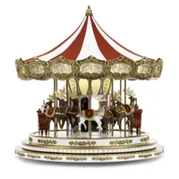 Animated Regal Carousel Christmas Tabletop Decor