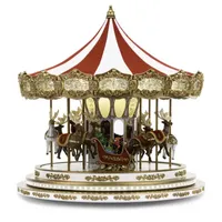 Animated Regal Carousel Christmas Tabletop Decor