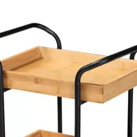 Baxter Wood-Top Kitchen Cart