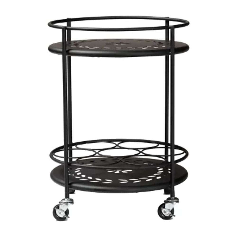 Dallan Metal-Top Kitchen Cart