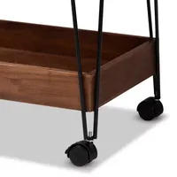 Reynard Wood-Top Serving Cart