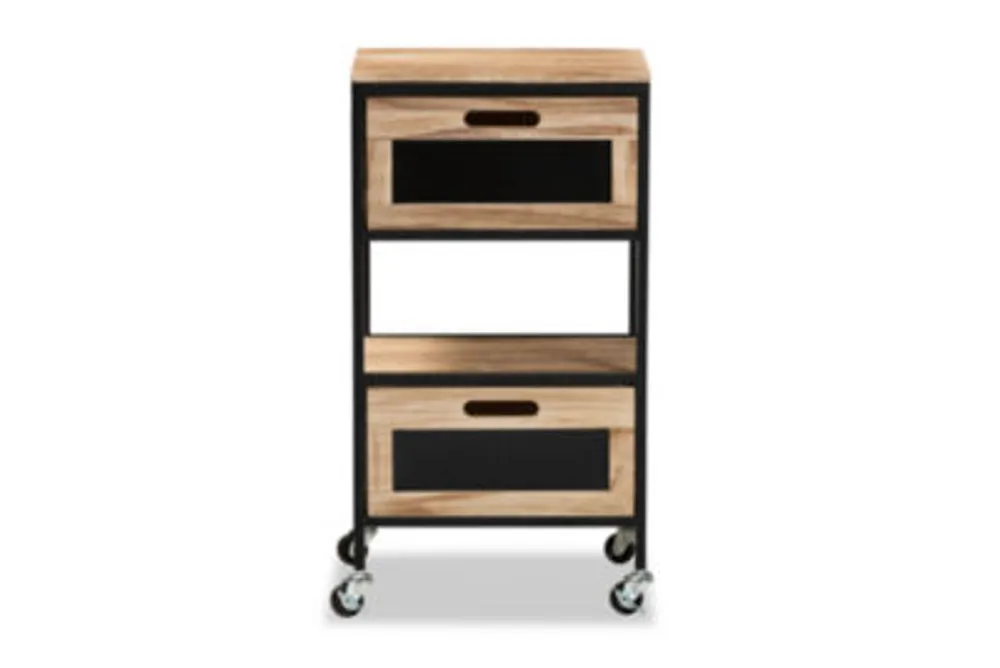 Olinda Storage 2-Drawer End Table