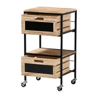 Olinda Storage 2-Drawer End Table