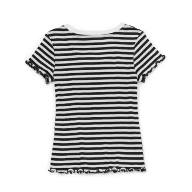 Thereabouts Little & Big Girls Round Neck Short Sleeve Graphic T-Shirt