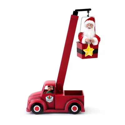 North Pole Lighting Crew Animated Christmas Tabletop Decor