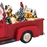 Nostalgic Red  Truck Animated Christmas Tabletop Decor