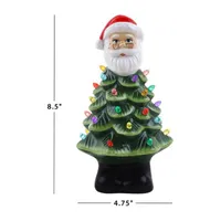 Nostalgic Ceramic Santa Christmas Tabletop Tree