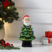 Nostalgic Ceramic Santa Christmas Tabletop Tree