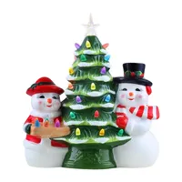 Mr. & Mrs. Snowman Clause Nostalgic Christmas Tabletop Tree