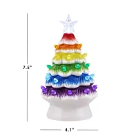 Nostalgic Ceramic Rainbow Christmas Tabletop Tree