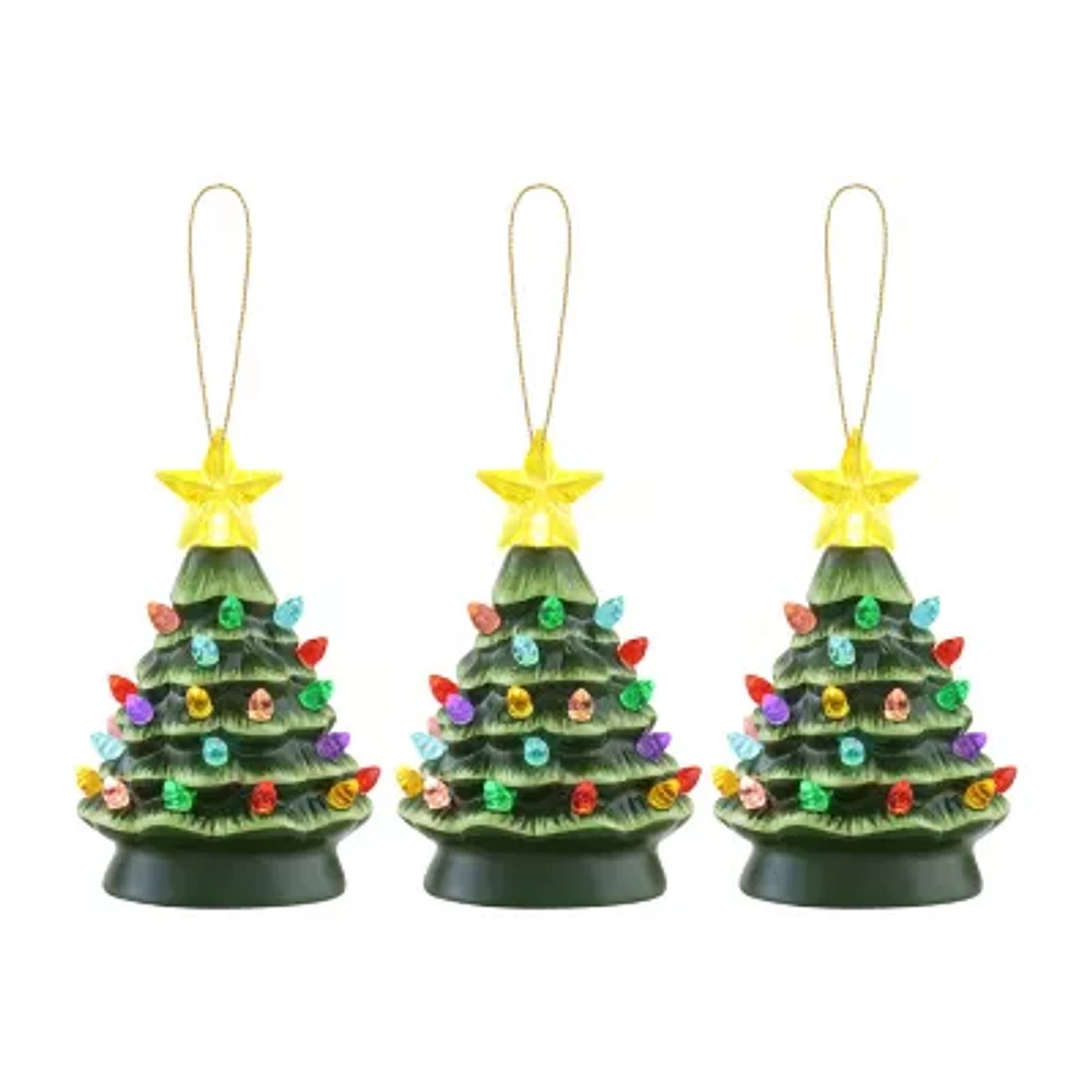 Set of 3 Nostalgic Christmas Tree Ornaments