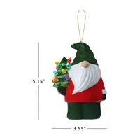 Mini Ceramic Gnome Christmas Ornament