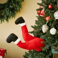 Animated Santa Kicker Christmas Clip