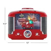 Nostalgic Truck Music Playing Radio Christmas Tabletop Decor