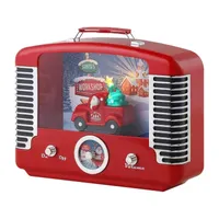 Nostalgic Truck Music Playing Radio Christmas Tabletop Decor