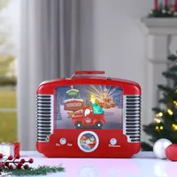 Nostalgic Truck Music Playing Radio Christmas Tabletop Decor