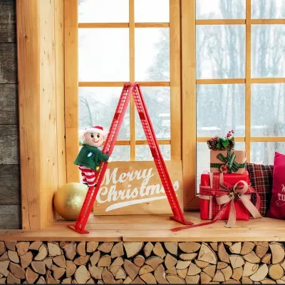 Super Climbing Elf Animated Christmas Tabletop Decor