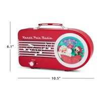 North Pole Music Playing Radio Christmas Tabletop Decor