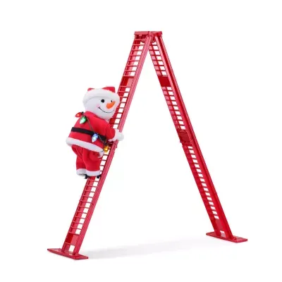 Super Climbing Snowman Animated Christmas Tabletop Decor