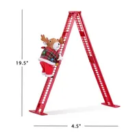 Super Climbing Reindeer Animated Christmas Tabletop Decor