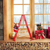 Super Climbing Reindeer Animated Christmas Tabletop Decor