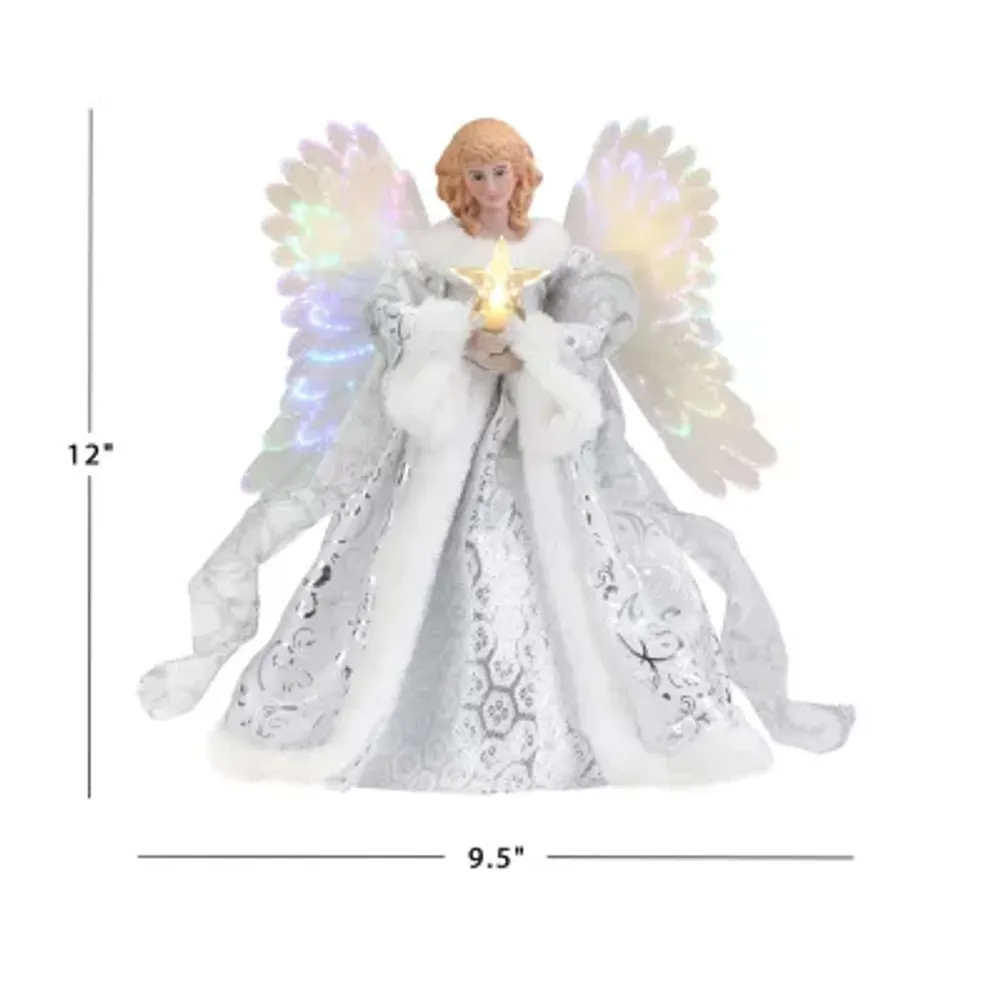 Fiber Optic Angel Christmas Tree Topper