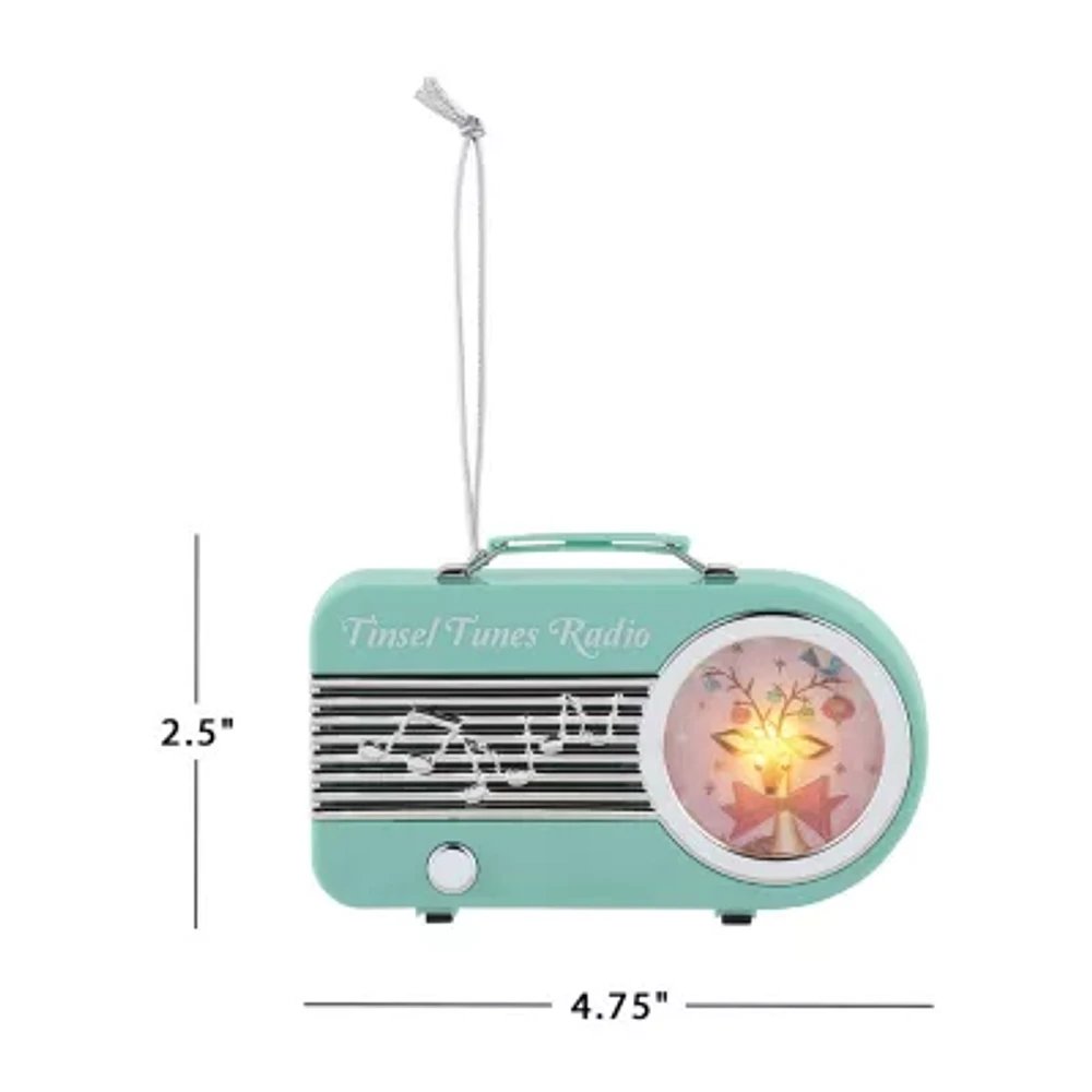 Mini Vintage Radio Christmas Ornament