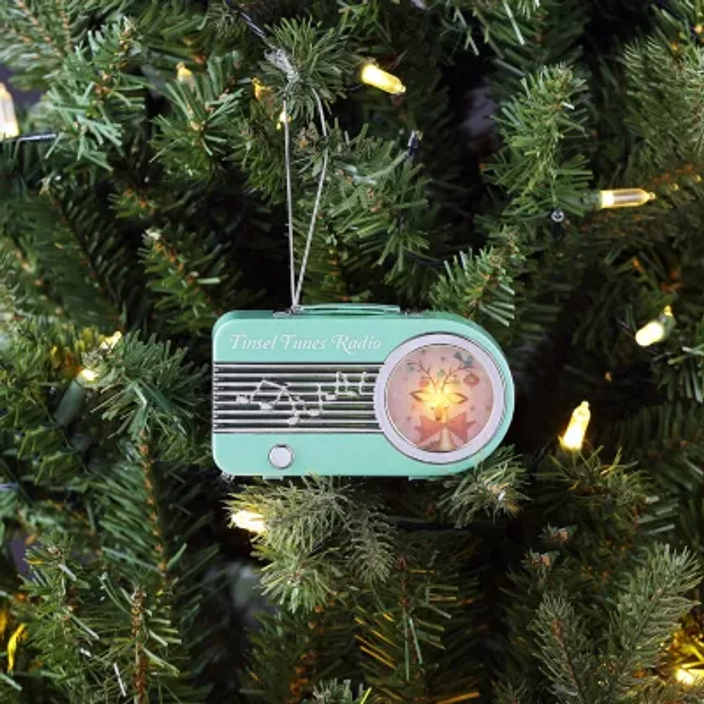 Mini Vintage Radio Christmas Ornament