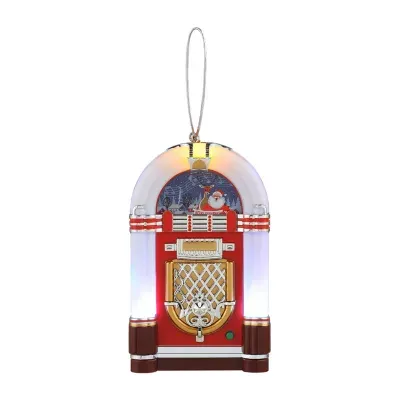 Mini Vintage Jukebox Christmas Ornament