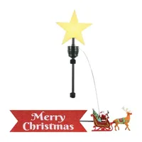 Animated Santa's Sleigh Christmas Tree Topper