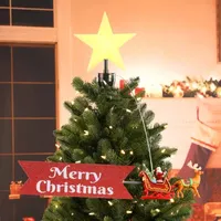 Animated Santa's Sleigh Christmas Tree Topper