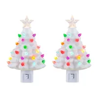 Set of 2 Nostalgic Christmas Tree Nightlights