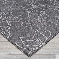 Couristan Charm Botanical Flatweave Indoor Outdoor Rectangular Area Rug