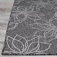 Couristan Charm Botanical Flatweave Indoor Outdoor Rectangular Area Rug